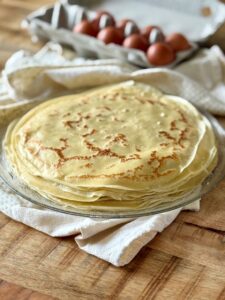 crêpes moelleuses avec une pâte à crêpes au thermomix