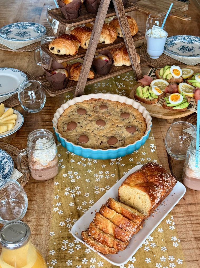 Brunch maison : brioche, cookie, toasts, muffins...