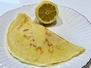 Crêpe au sucre et citron