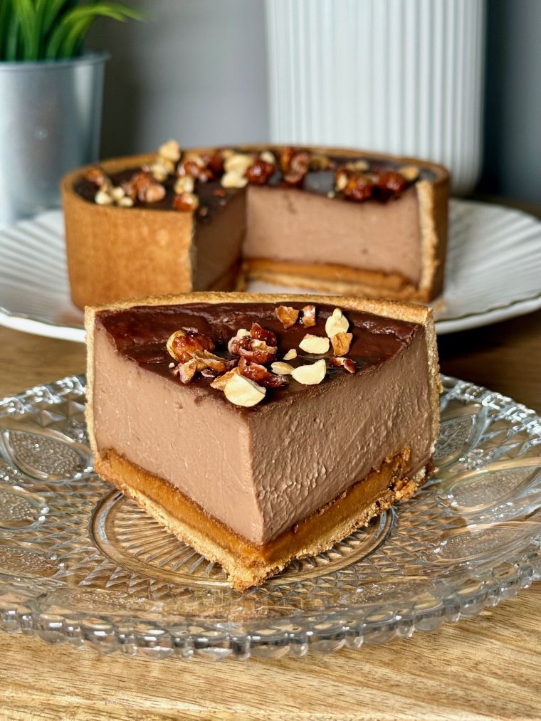 flan chocolat praliné cacahètes