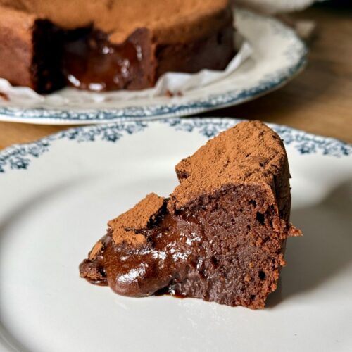 Part de fondant au chocolat de Yann Couvreur fait maison