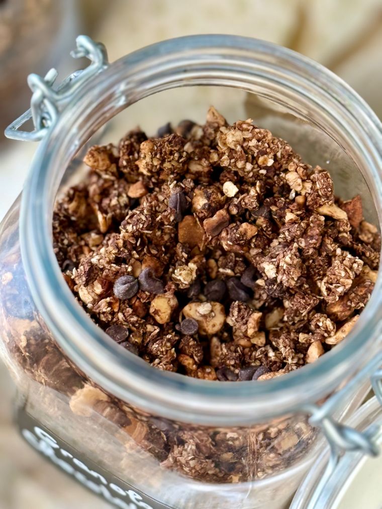 faire un granola au chocolat avec thermomix