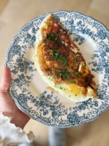 Oeufs au plat au miel