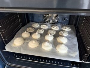 cuisson des meringues au four