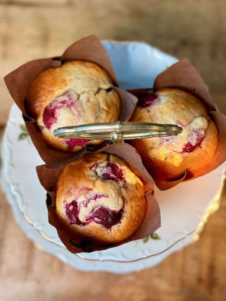 muffins framboises et citron moelleux