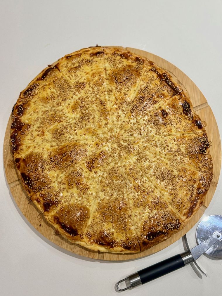 feuilleté au jambon et 3 fromages