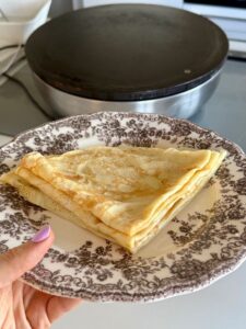 crêpes bretonnes en cuisson au billig