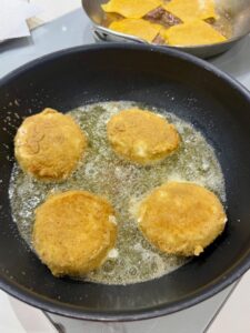 frire la burrata panée
