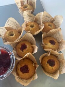 fourrer de confiture les moelleux