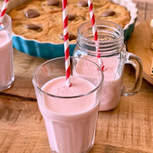 Milshake aux fraises avec thermomix