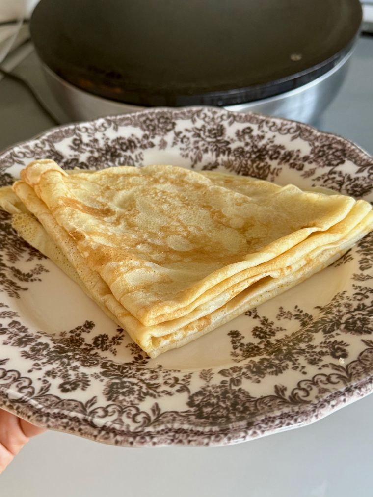 mes crêpes maison avec une cuisson au billig