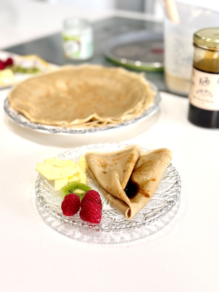 Crêpes sans gluten au lait d'avoine