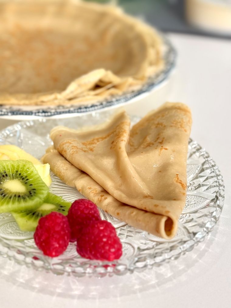 Crêpes sans gluten au lait d'avoine