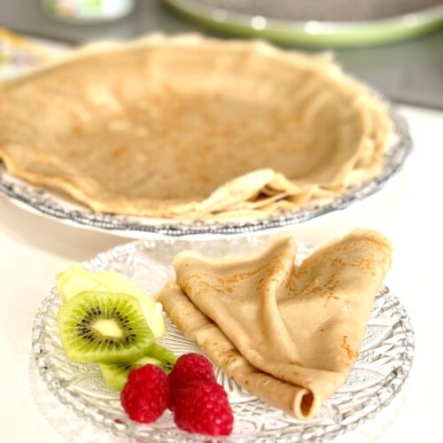 Crêpes sans gluten et au lait végétal
