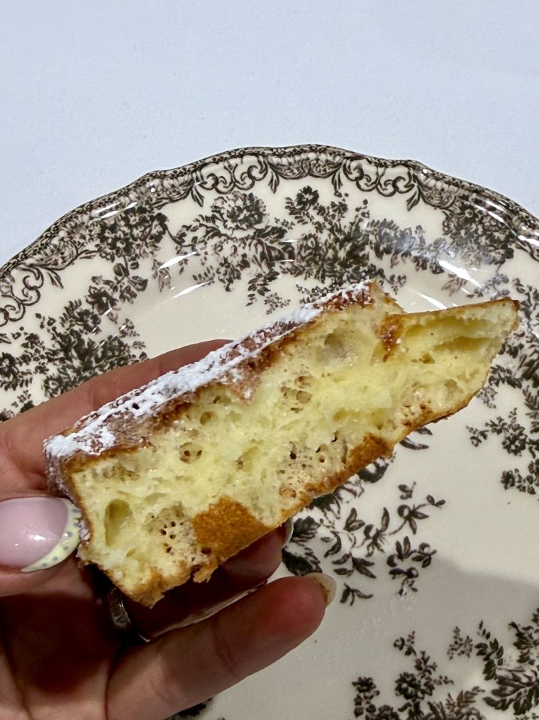 mie de la gaufre ronde et épaisse ultra moelleuse