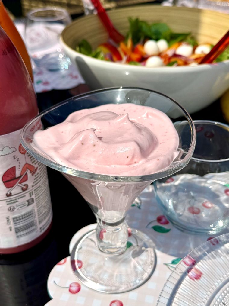Mousse aux fraises express au thermomix