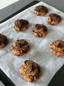 cuisson des cookies protéinés