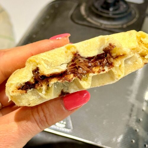 Gaufres de liège healthy fourrées au nutella
