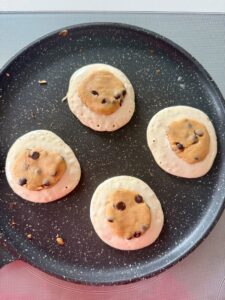 cookie sur pâte à pancakes