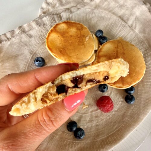 Pancakes avec de la cookie dough dedans