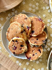 Pancakes aux myrtilles