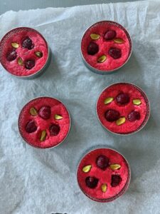 cuisson des cookies dans des cercles inox