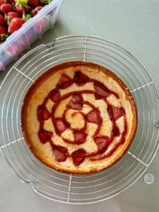 pocher un peu de confit de fraises